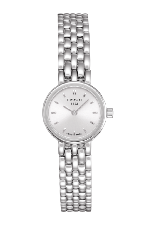 Tissot Lovely Round Silver Dial Stainless Steel Womens Quartz Watch T0580091103100