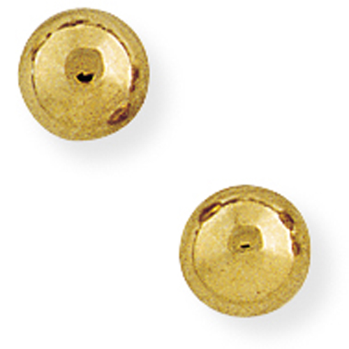 9ct Gold Classic Ball Stud Earrings (6mm)