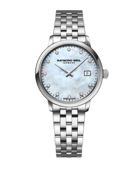 Raymond Weil Toccata Mother of Pearl Diamond Set Dial Stainless Steel Womens Quartz Watch 29mm 5985-ST-97081