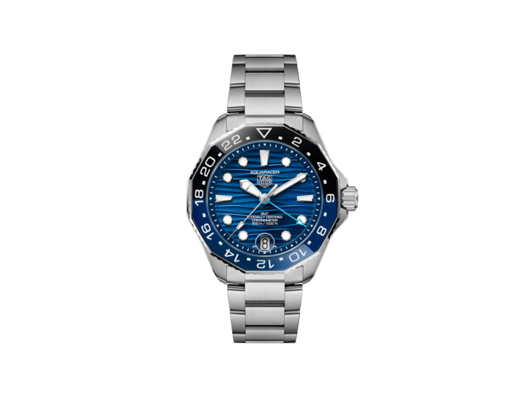 TAG Heuer Aquaracer Professional 300 GMT Blue Dial Stainless Steel Mens Watch  WBP5114.BA0013