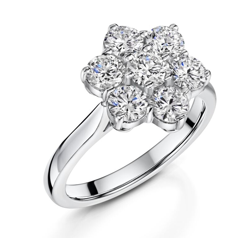 Buy Flower Burst Diamond Ring Online | ORRA