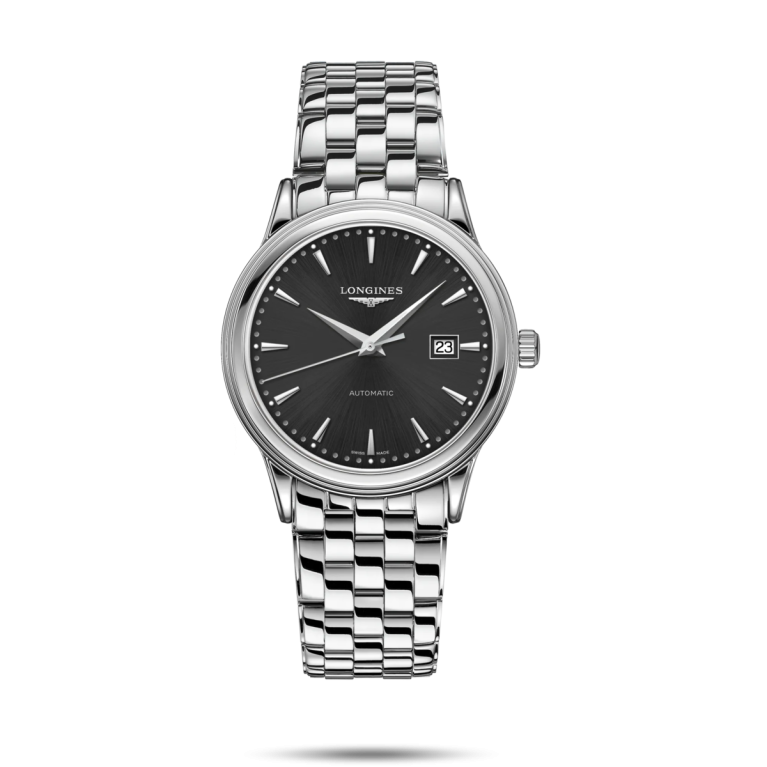 Longines Flagship Black Dial Stainless Steel Mens Watch L49844596 ...