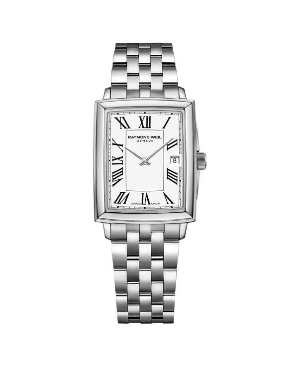Raymond Weil Toccata White Dial Rectangular Stainless Steel Womens Quartz Watch 5925-ST-00300