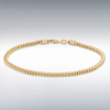 9ct Gold Franco Chain Link Bracelet Thumbnail